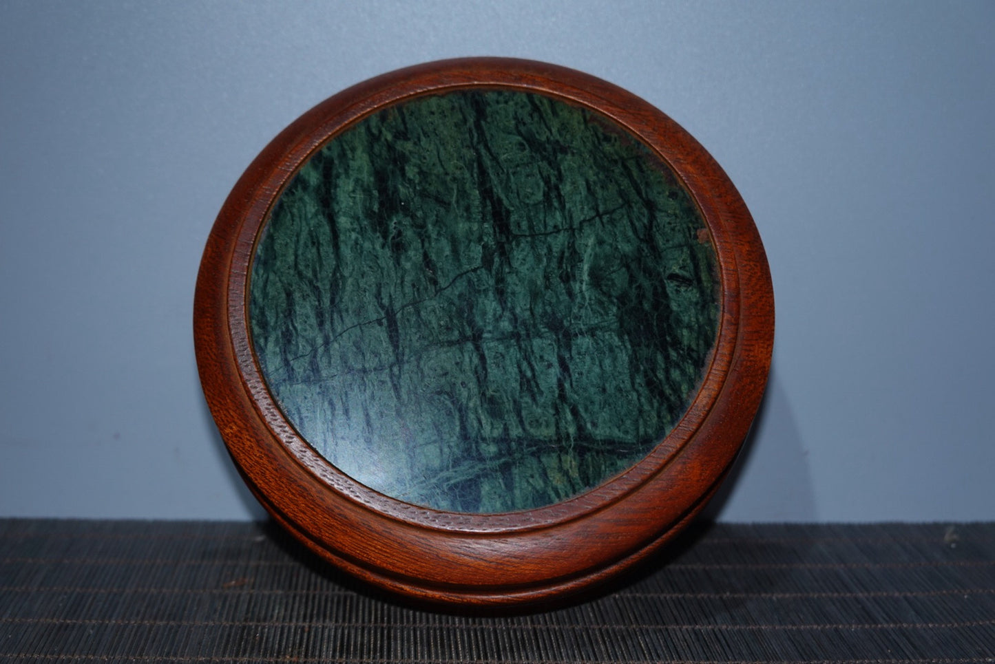 Collected rosewood inlaid jade jewelry box