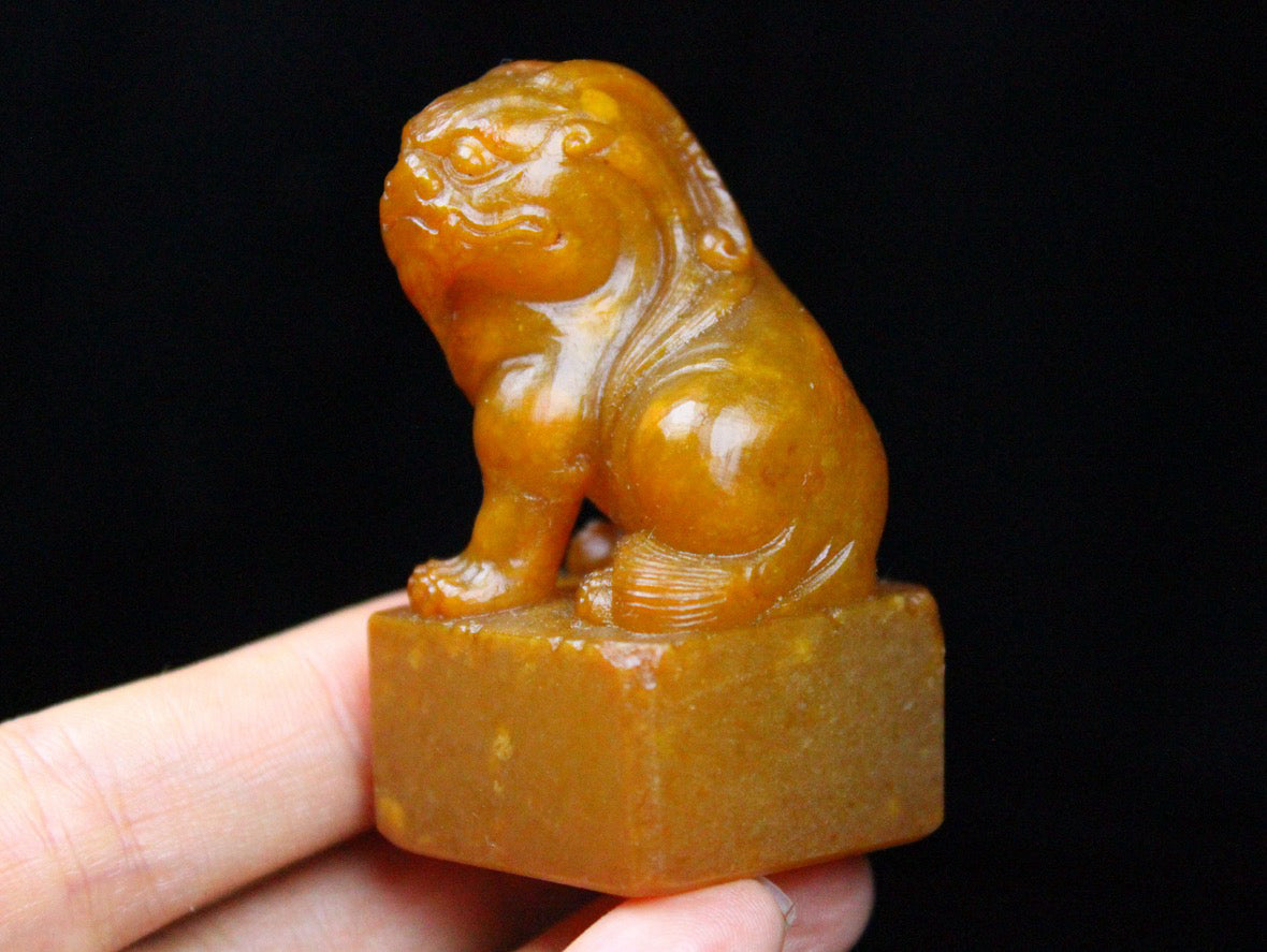 Chinese antique Shoushan stone seal embryo