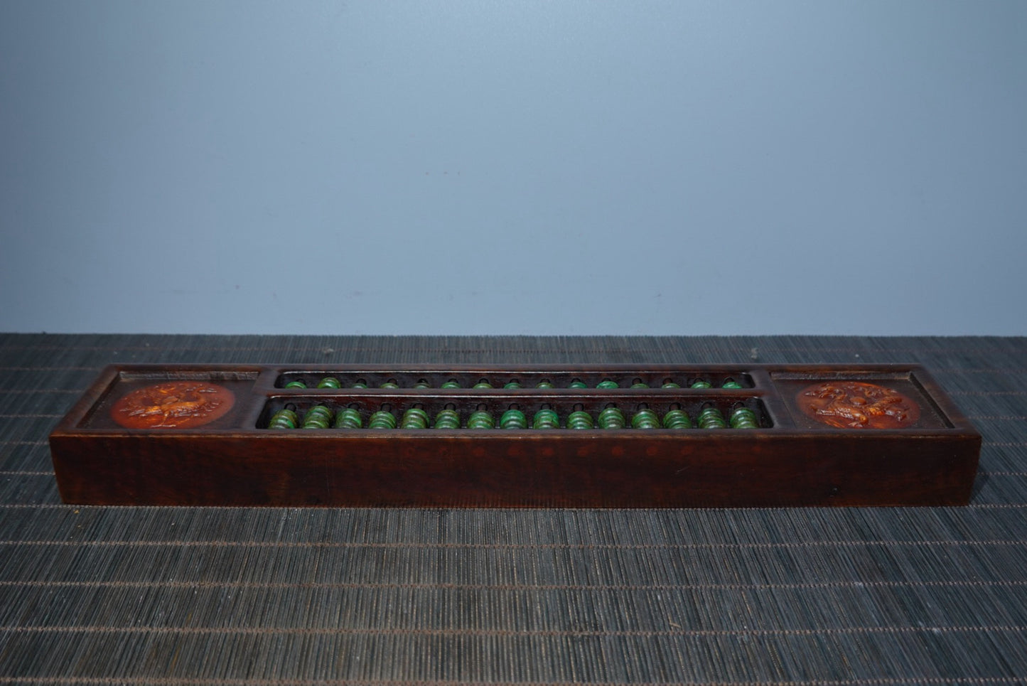 Chinese antique ebony Turquoise abacus decoration