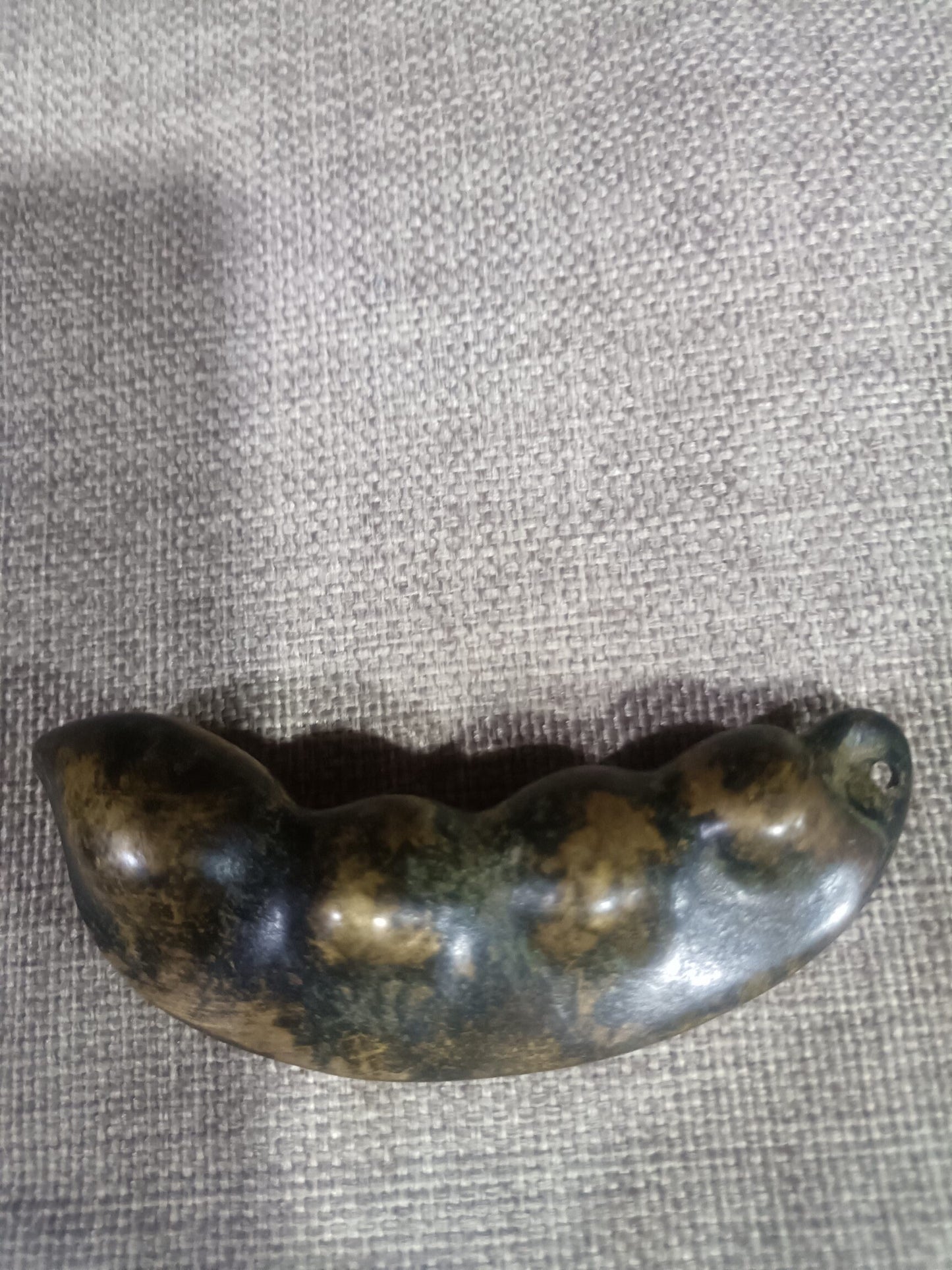 Chinese antique pure copper pea ornament
