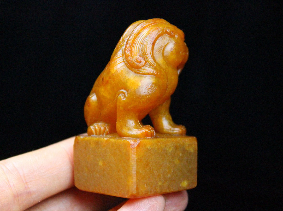 Chinese antique Shoushan stone seal embryo