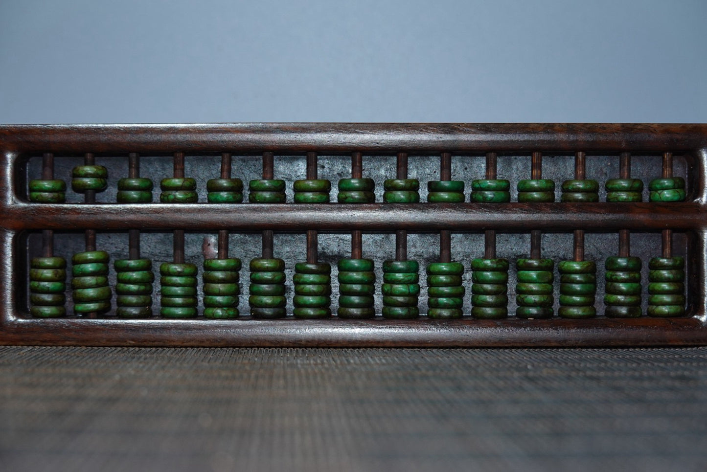 Chinese antique ebony Turquoise abacus decoration