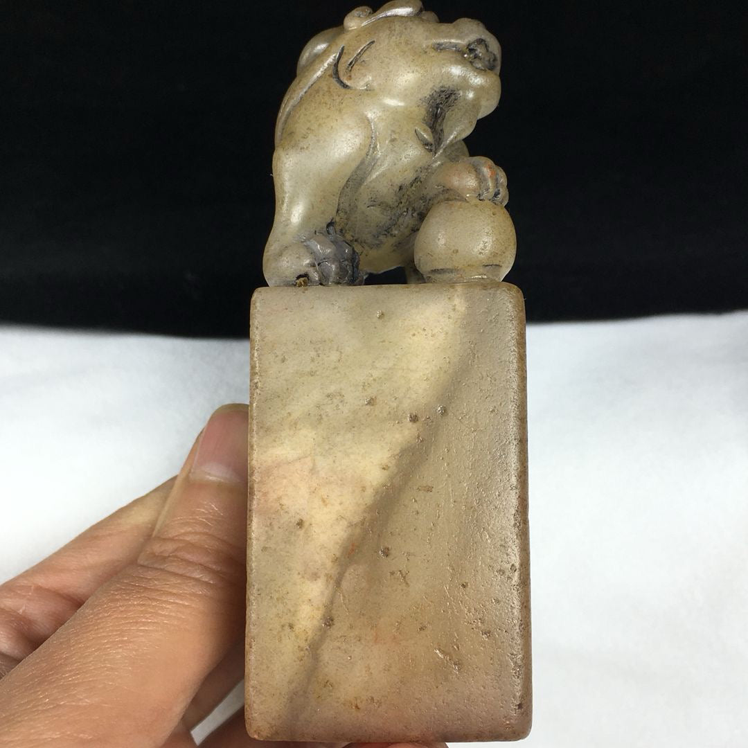 Chinese Antique Shoushan Stone Idle Seal