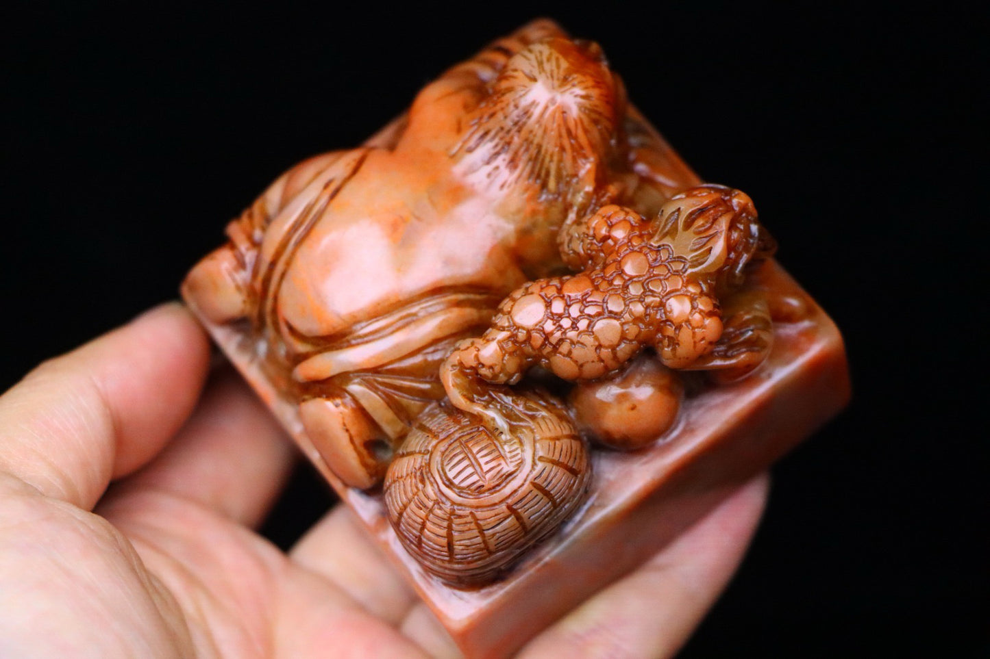 Chinese Antique Shoushan Stone Idle Seal