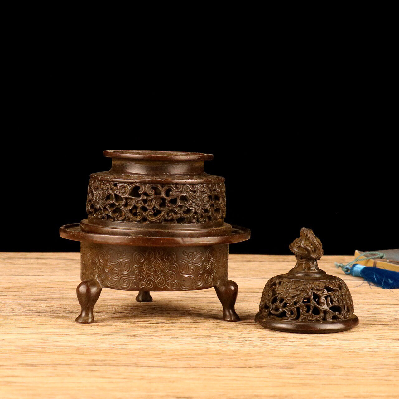 Chinese Antique Three Section Imperial Stove
