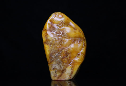 Chinese Antique Shoushan Stone Idle Seal
