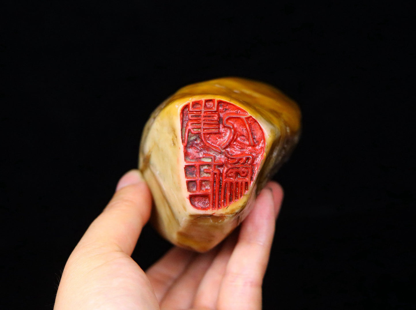 Chinese Antique Shoushan Stone Idle Seal