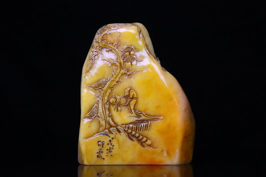 Chinese Antique Shoushan Stone Idle Seal