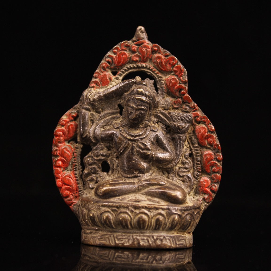 Chinese Antiques Handcrafted with Iron and Steel Painted Documents, Bodhisattva and Buddha Statues