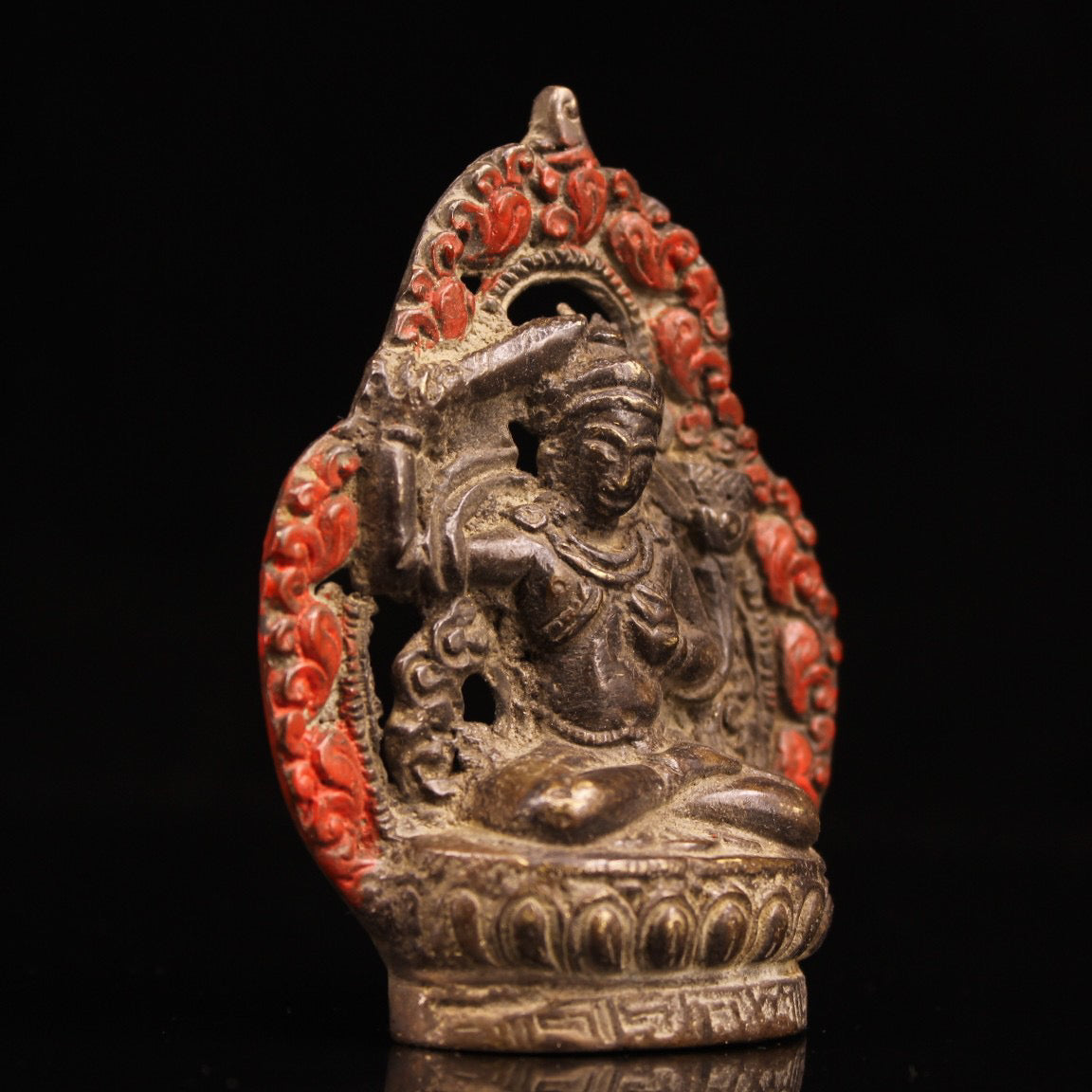 Chinese Antiques Handcrafted with Iron and Steel Painted Documents, Bodhisattva and Buddha Statues