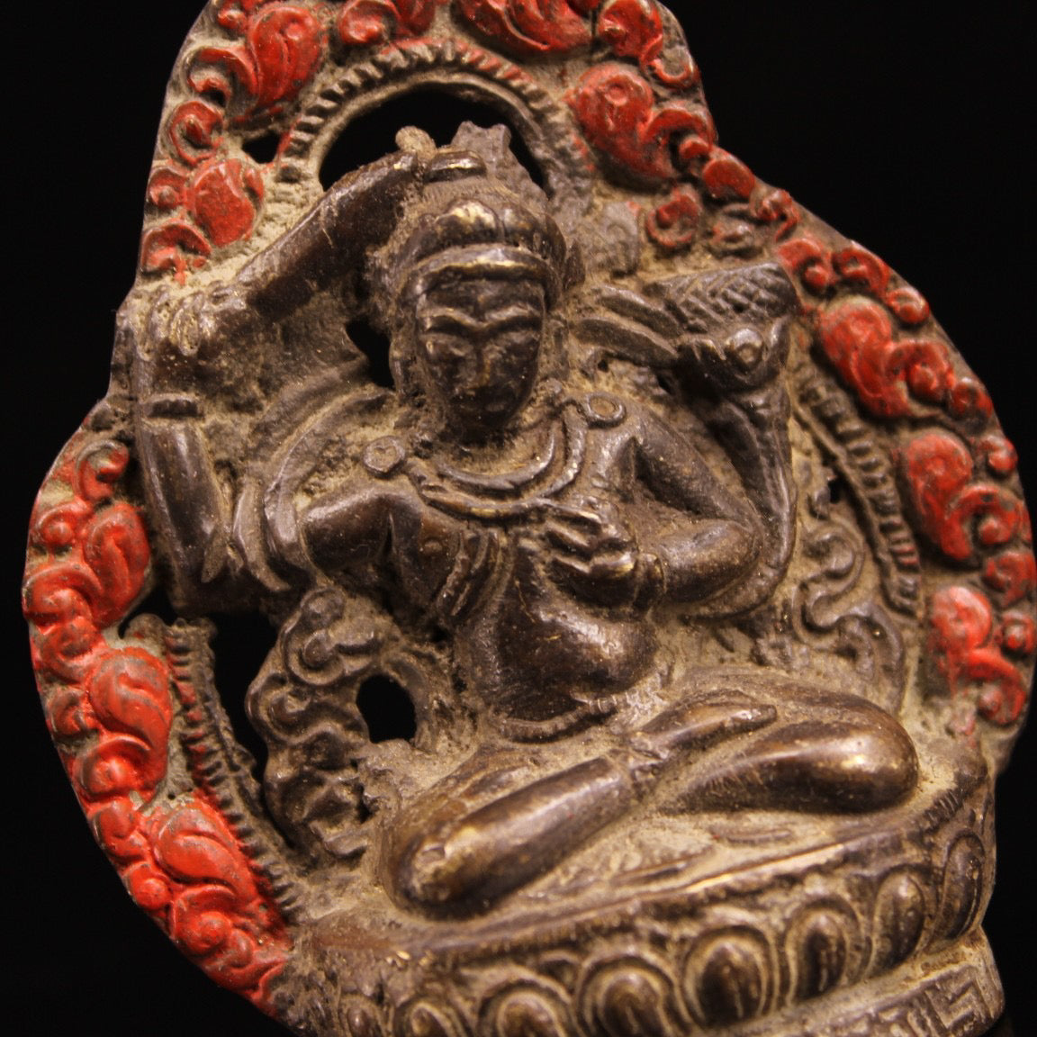 Chinese Antiques Handcrafted with Iron and Steel Painted Documents, Bodhisattva and Buddha Statues