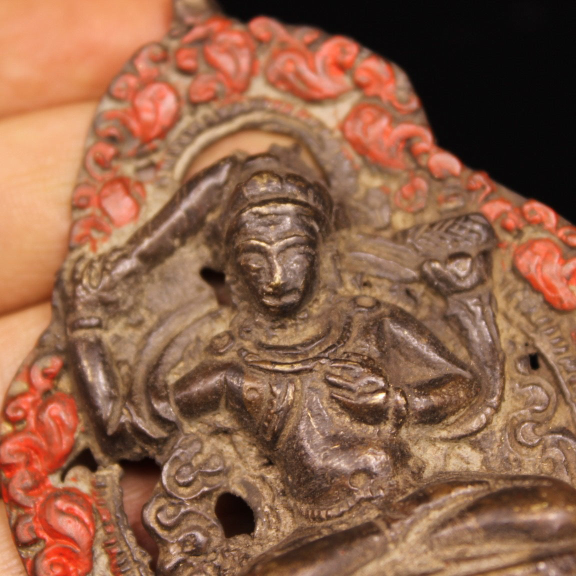 Chinese Antiques Handcrafted with Iron and Steel Painted Documents, Bodhisattva and Buddha Statues