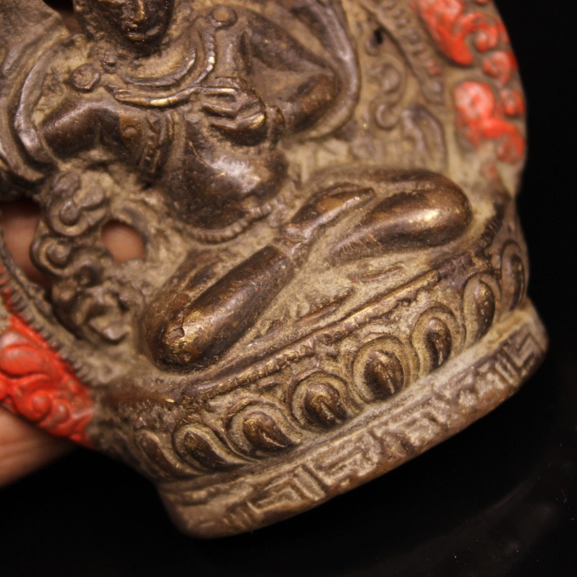 Chinese Antiques Handcrafted with Iron and Steel Painted Documents, Bodhisattva and Buddha Statues