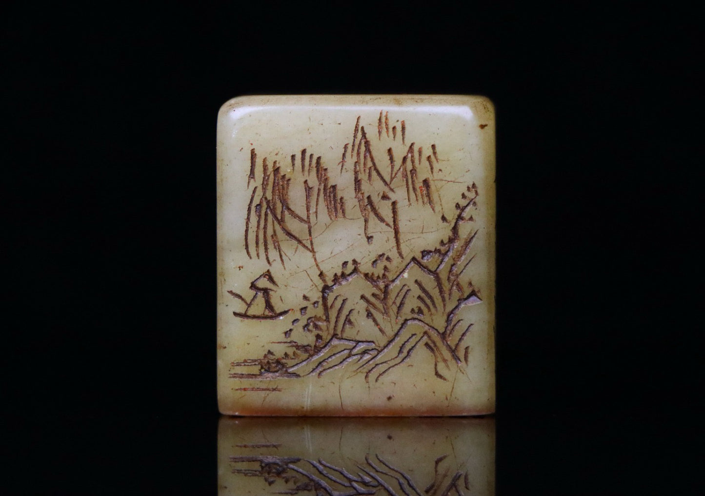 Chinese Antique Shoushan Stone Idle Seal