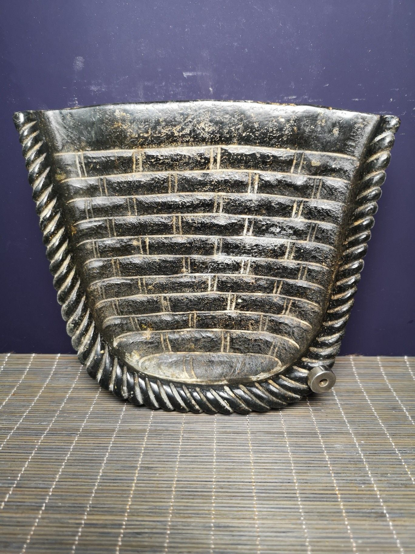 Chinese antique meteorite dustpan