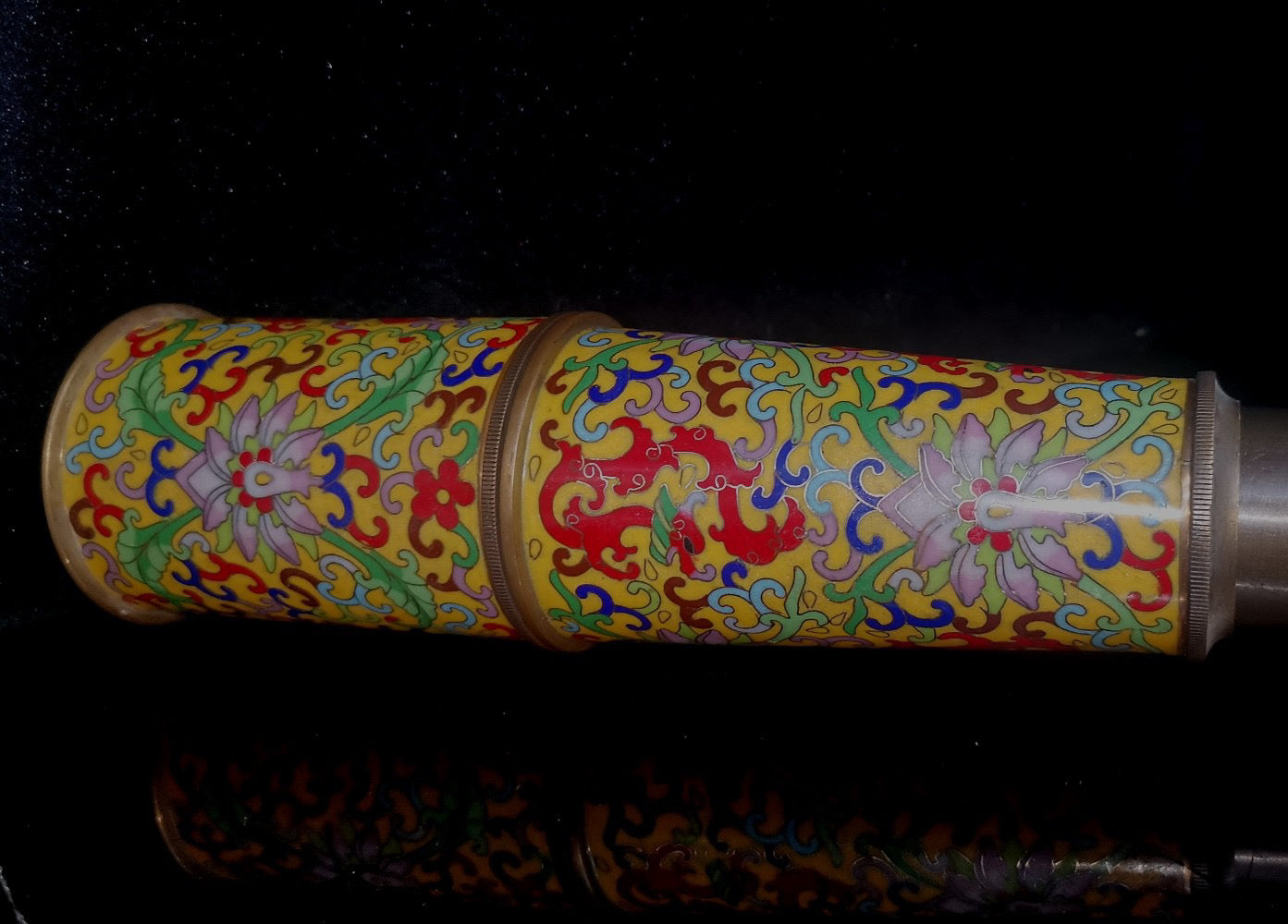 Copper enamel colored telescope
