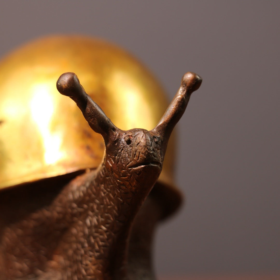 Pure copper gold-plated snail