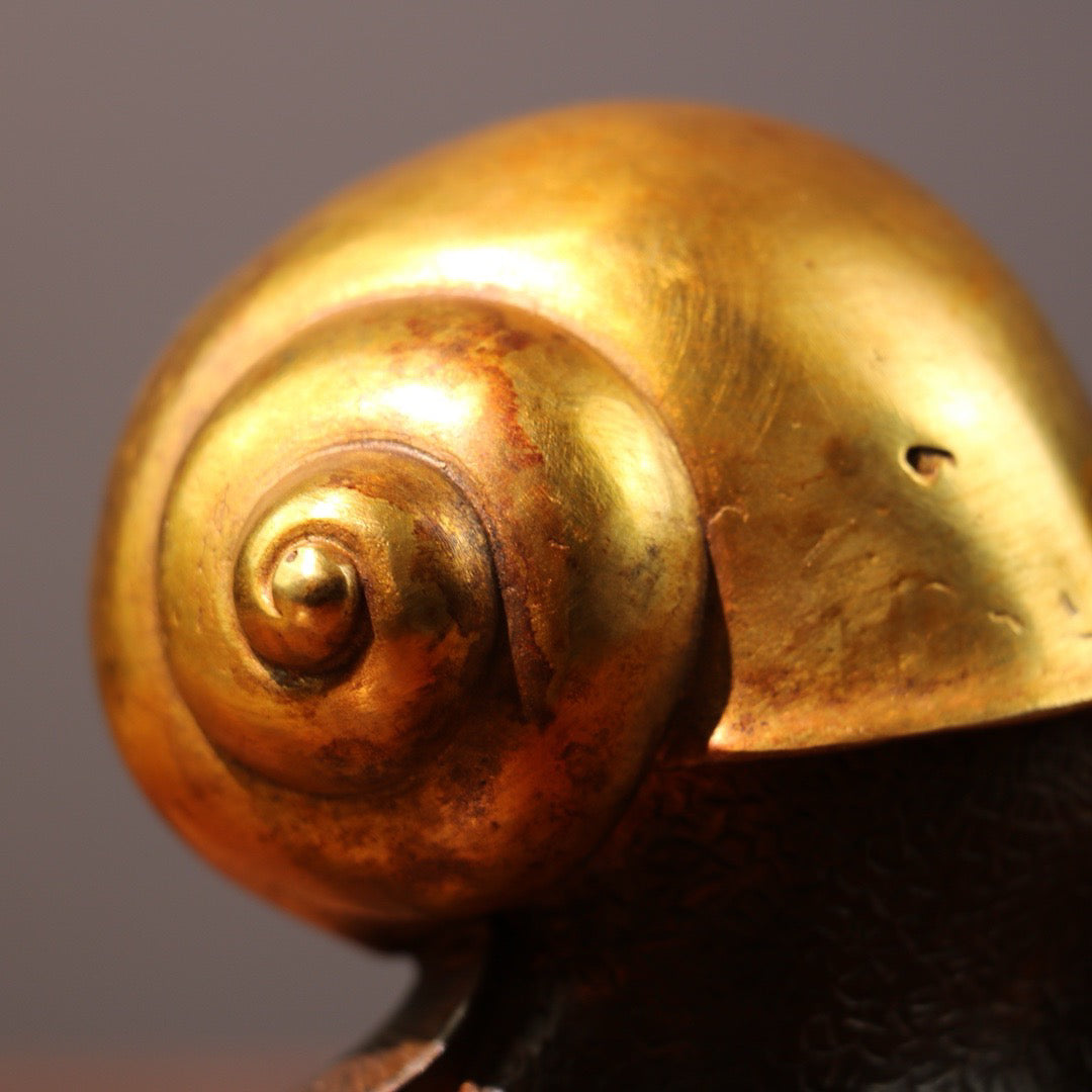 Pure copper gold-plated snail