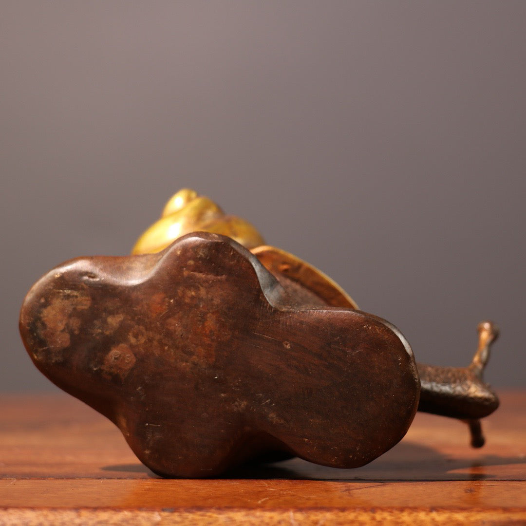 Pure copper gold-plated snail