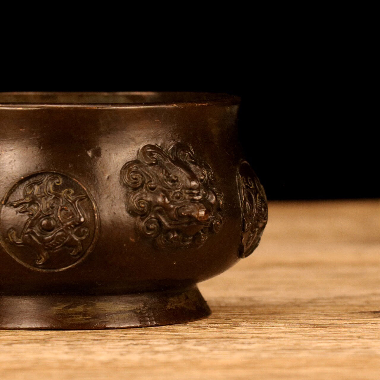 Chinese Antique Treasure Hunting Beast Ear Stove