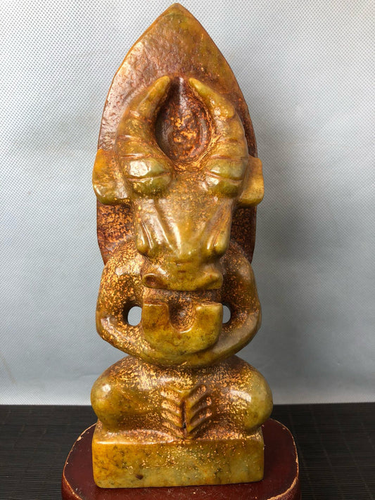 Chinese Antique Huangjin Yuhongshan Culture