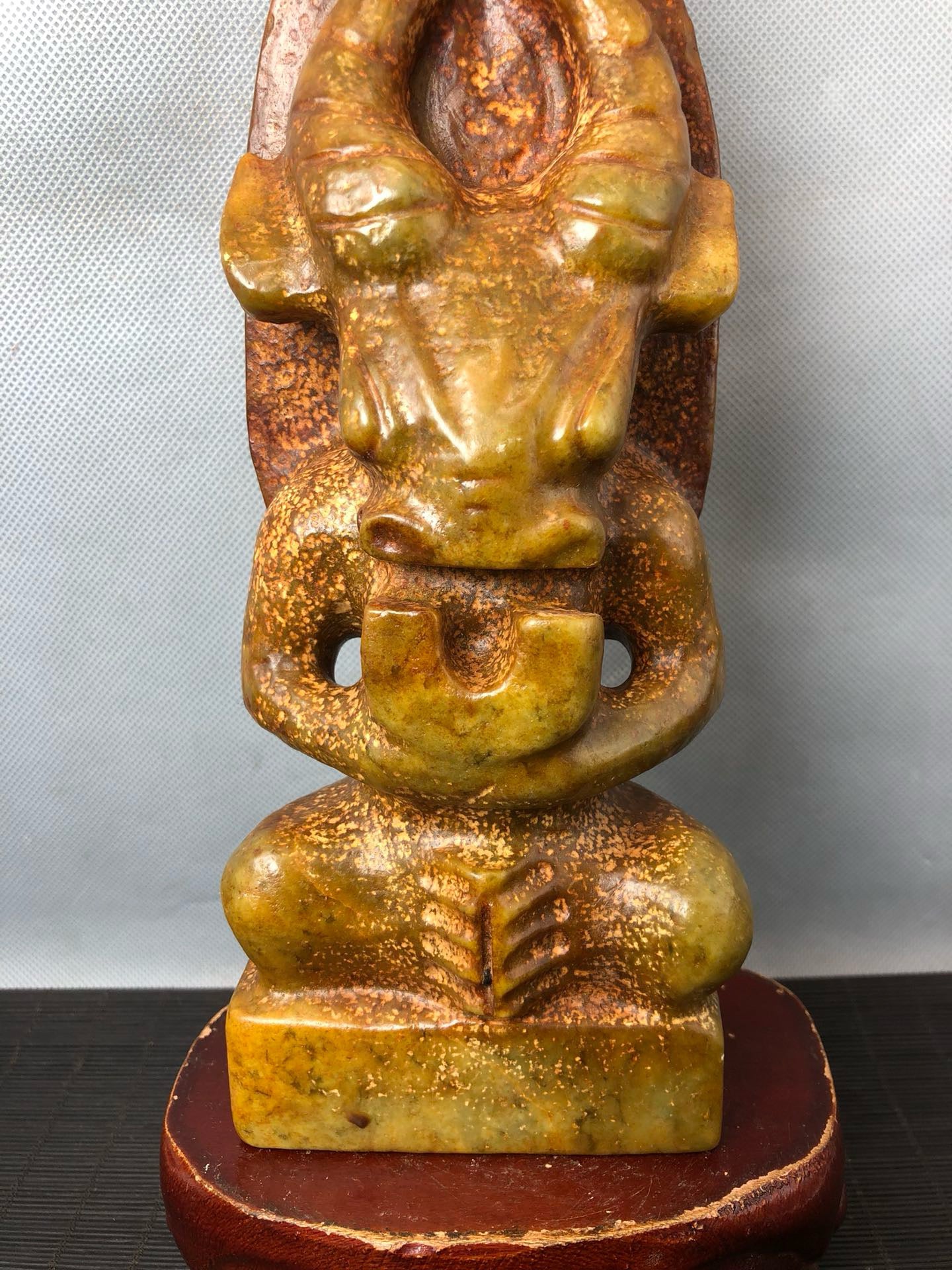 Chinese Antique Huangjin Yuhongshan Culture