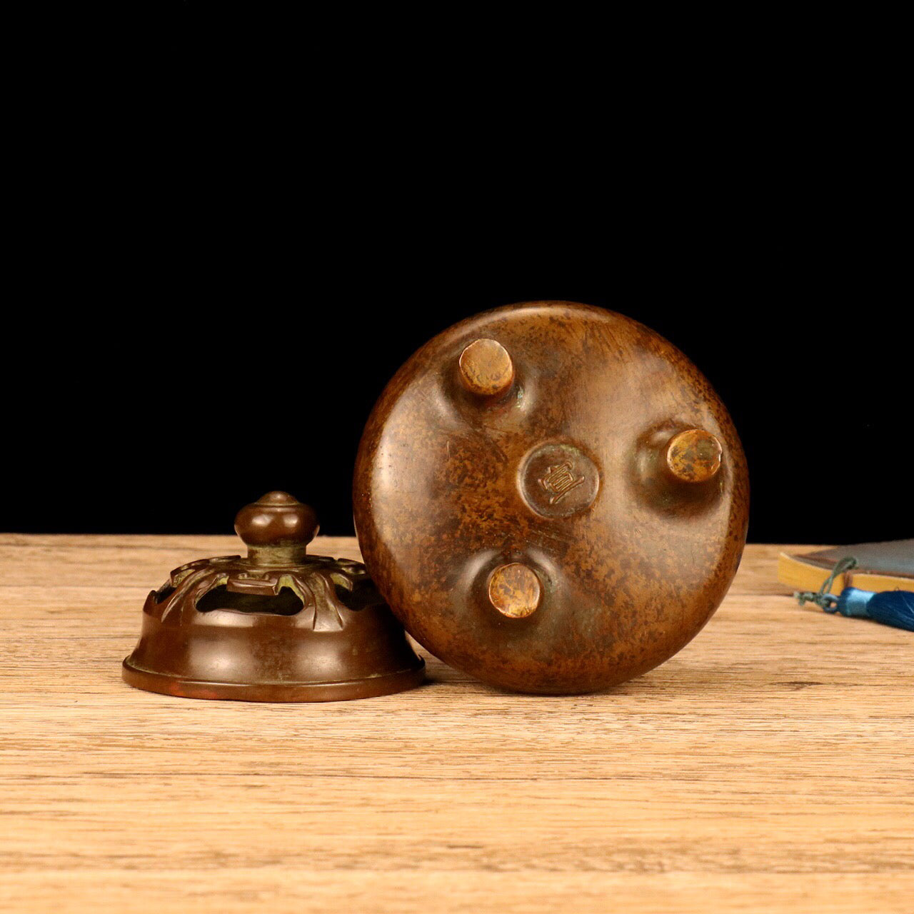 Chinese antique round incense burner
