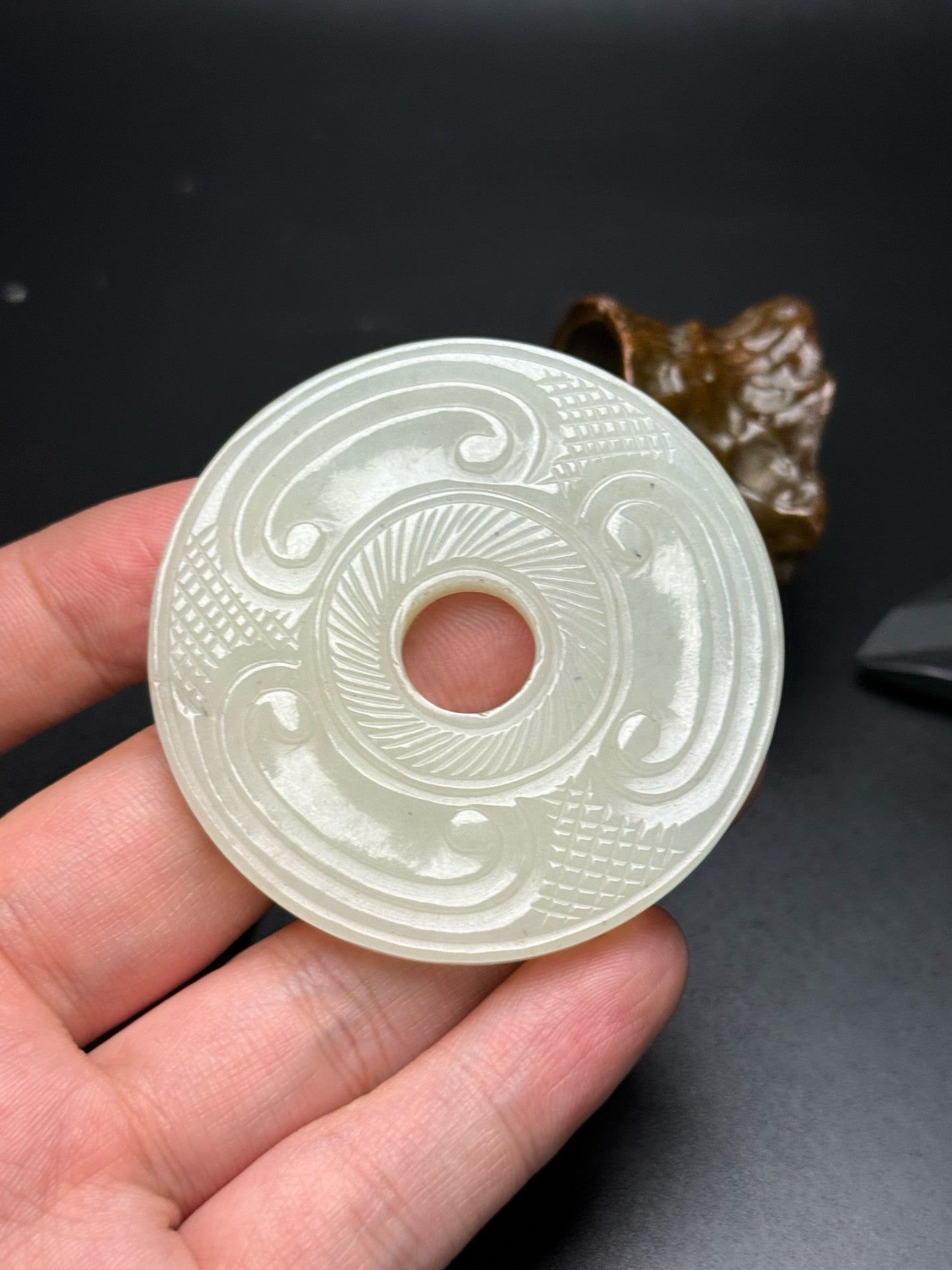 Chinese antique Hotan Jade Ruyi Jade