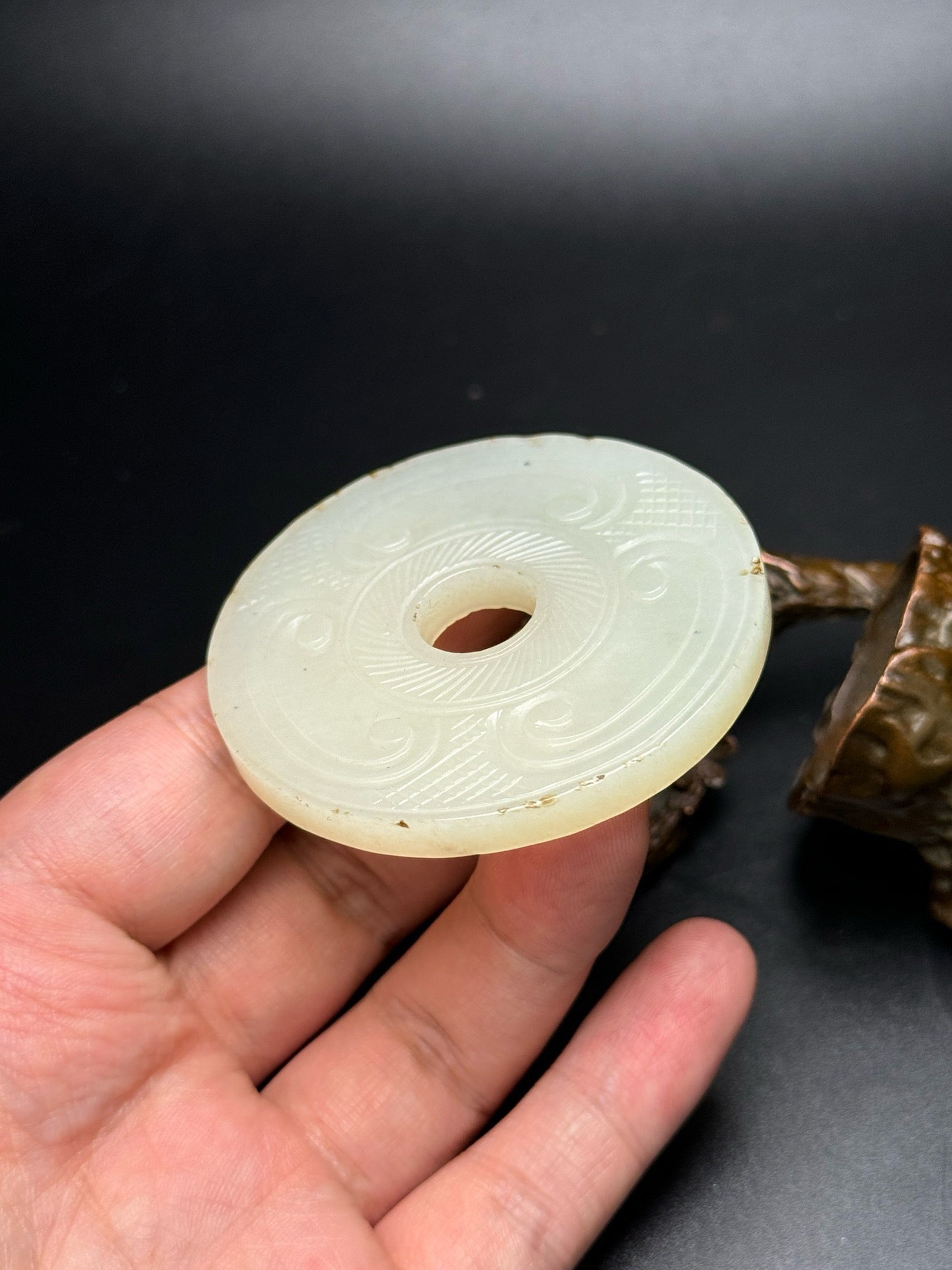 Chinese antique Hotan Jade Ruyi Jade