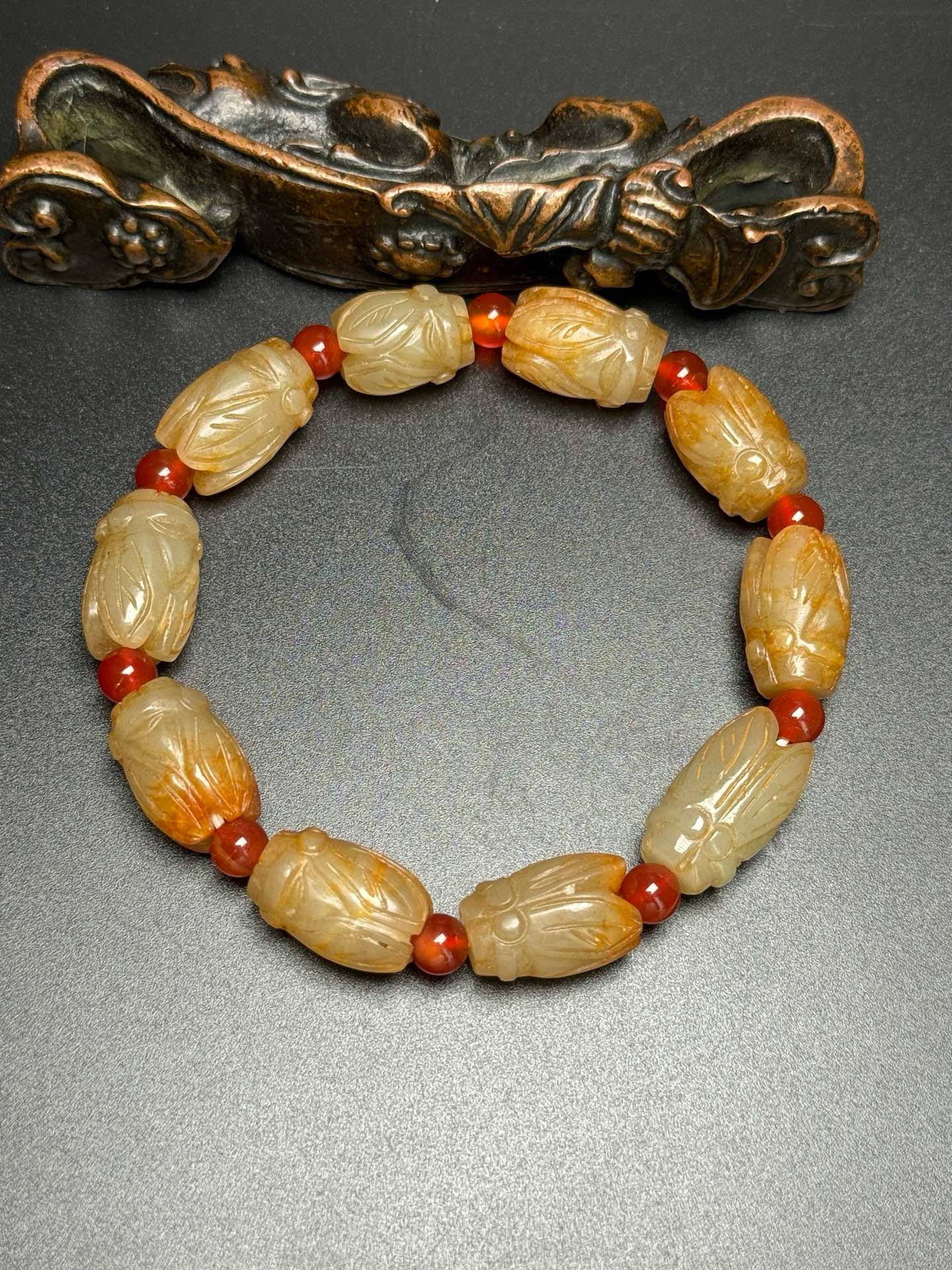 Chinese Antique and Tian Yuchan Bracelet