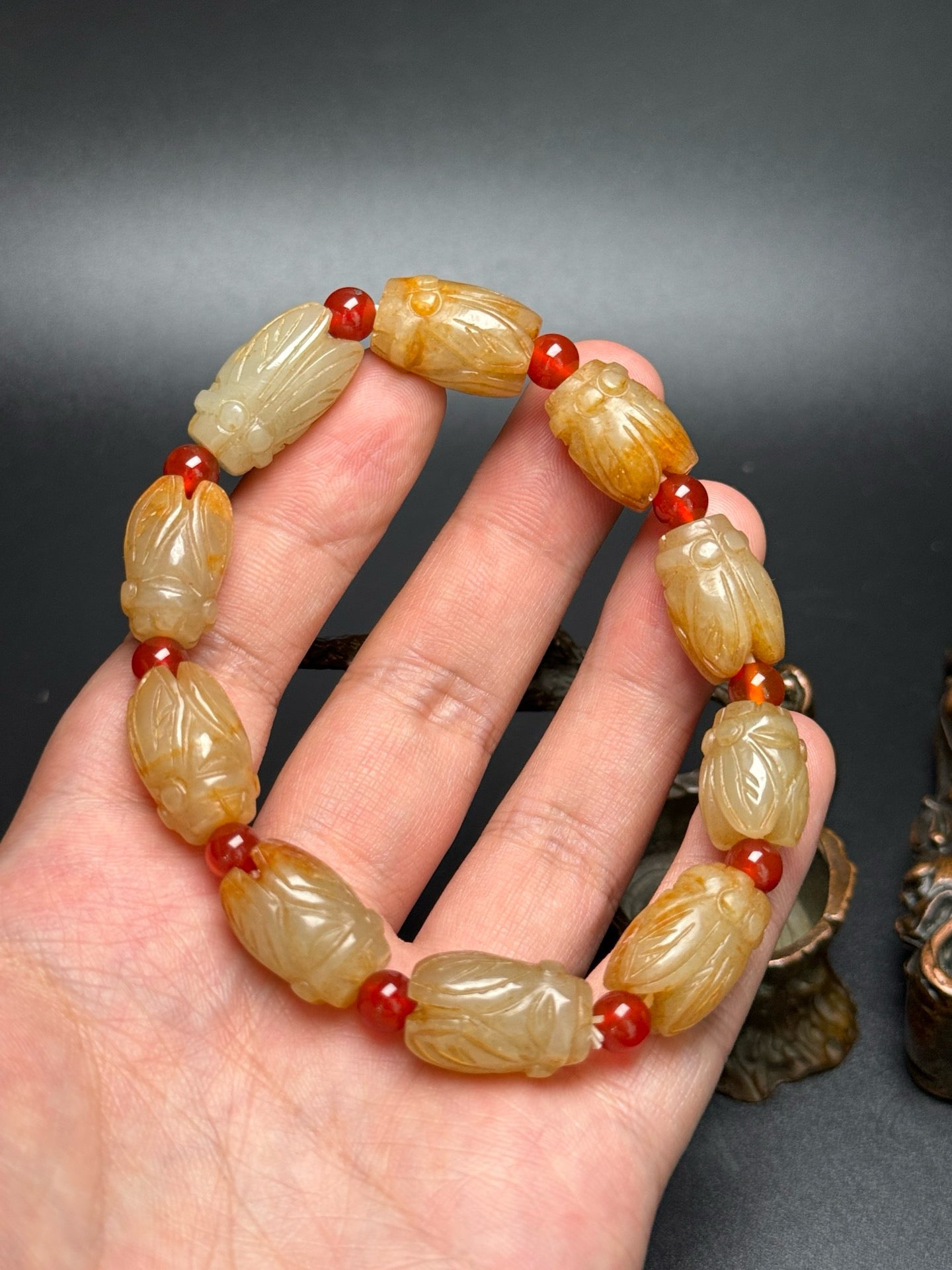 Chinese Antique and Tian Yuchan Bracelet