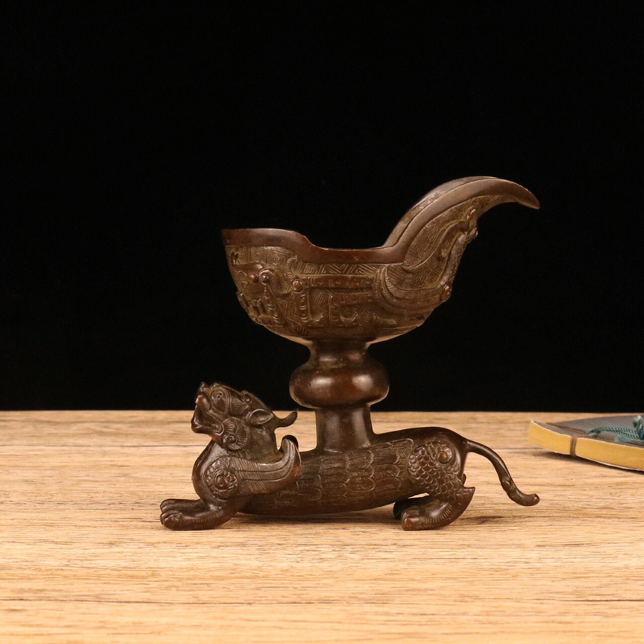 Chinese Antique Tiger Cup
