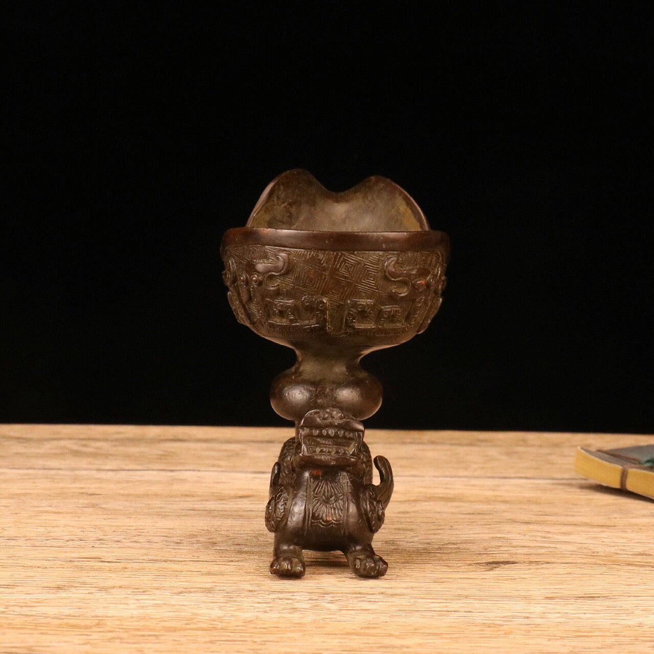 Chinese Antique Tiger Cup