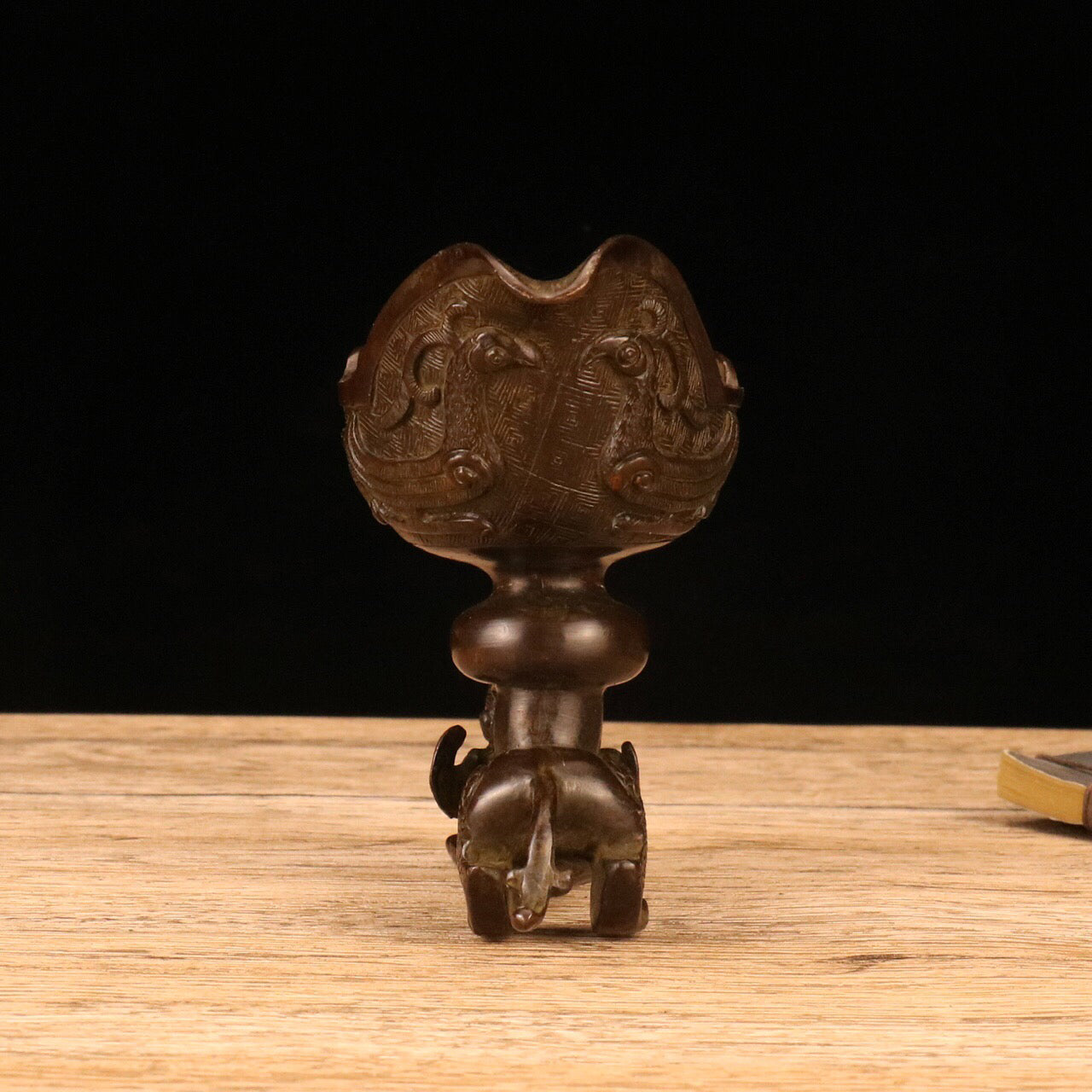 Chinese Antique Tiger Cup
