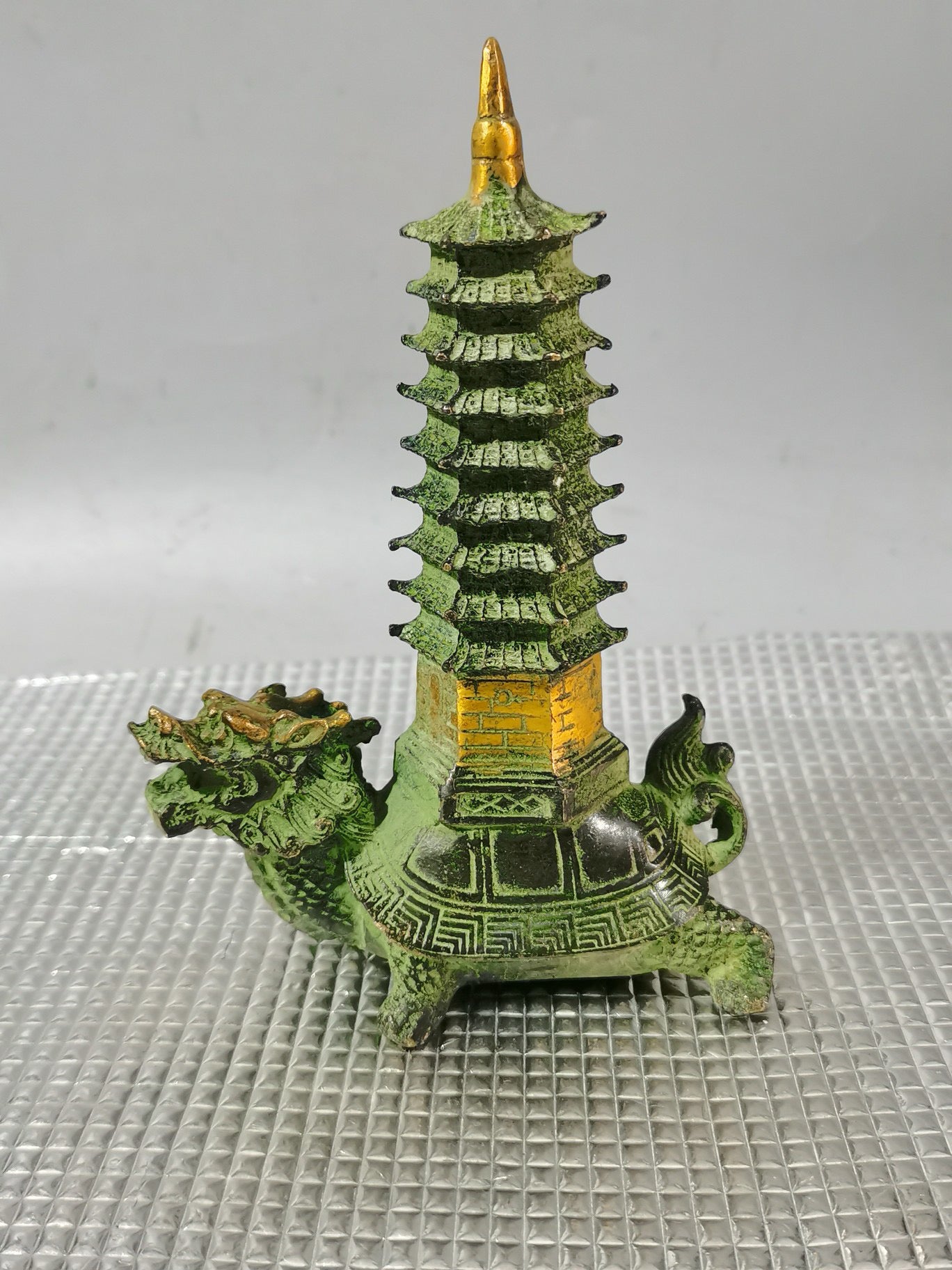 Bronze Dragon Turtle Wenchang Pagoda Dragon Turtle Nine Layer Ornament