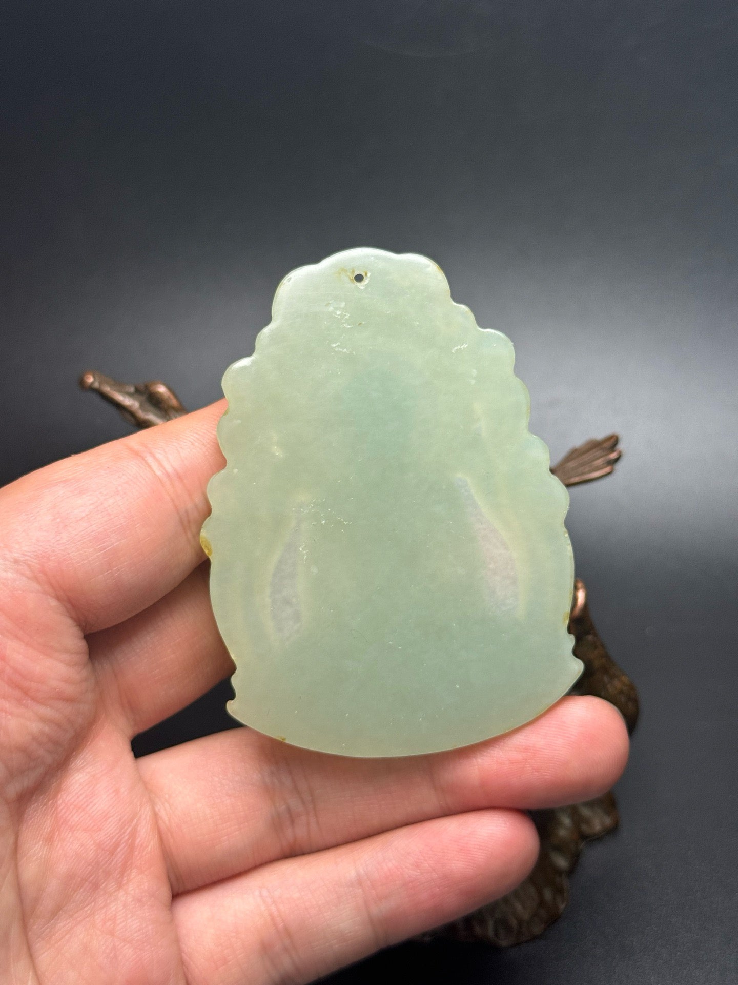 Chinese antique Hotan Jade Buddha was listed