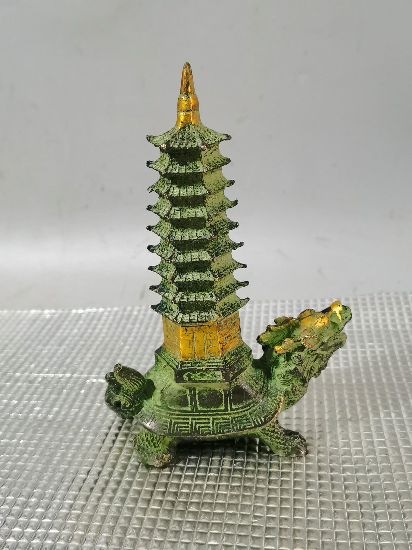 Bronze Dragon Turtle Wenchang Pagoda Dragon Turtle Nine Layer Ornament