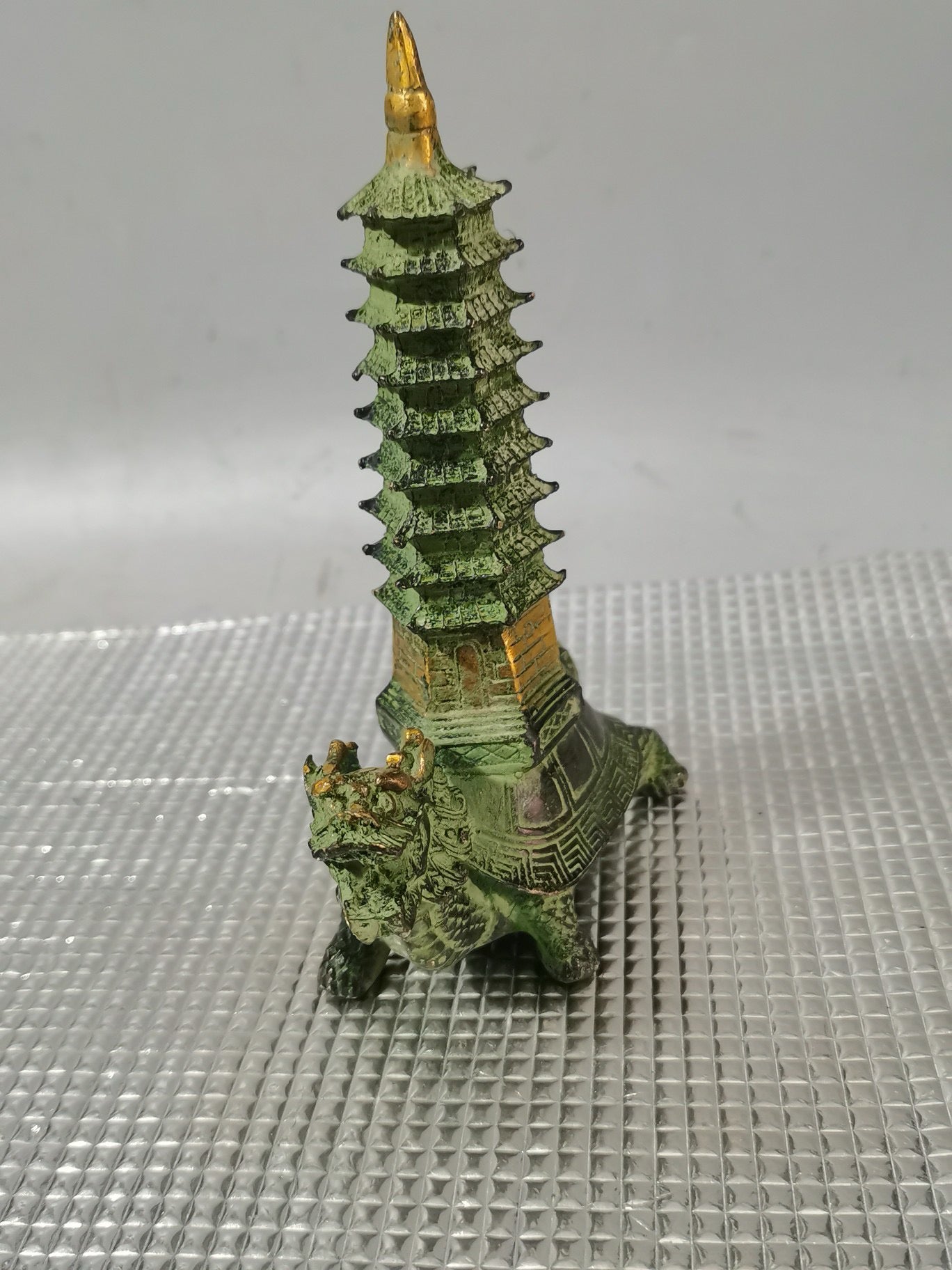Bronze Dragon Turtle Wenchang Pagoda Dragon Turtle Nine Layer Ornament
