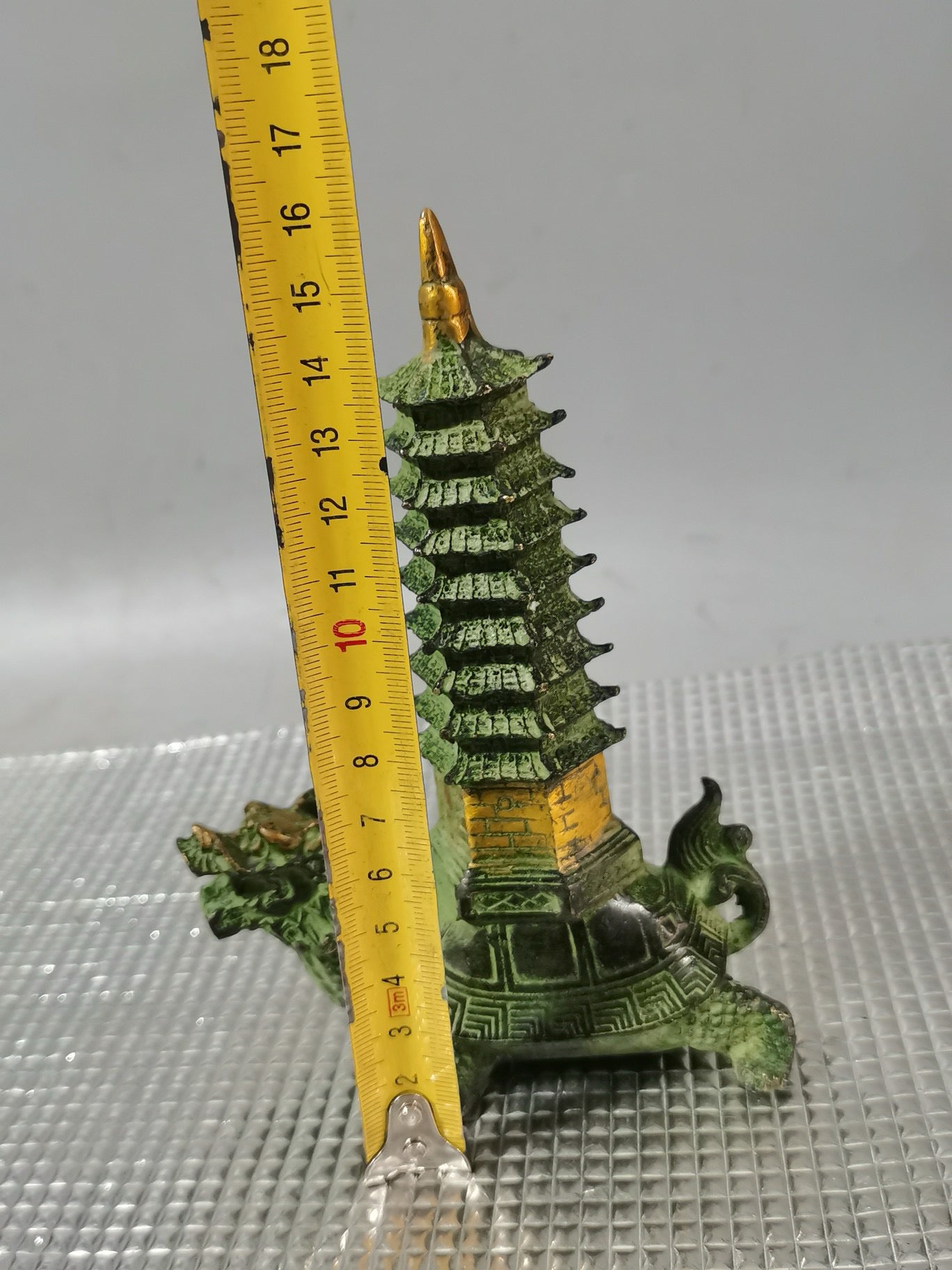 Bronze Dragon Turtle Wenchang Pagoda Dragon Turtle Nine Layer Ornament