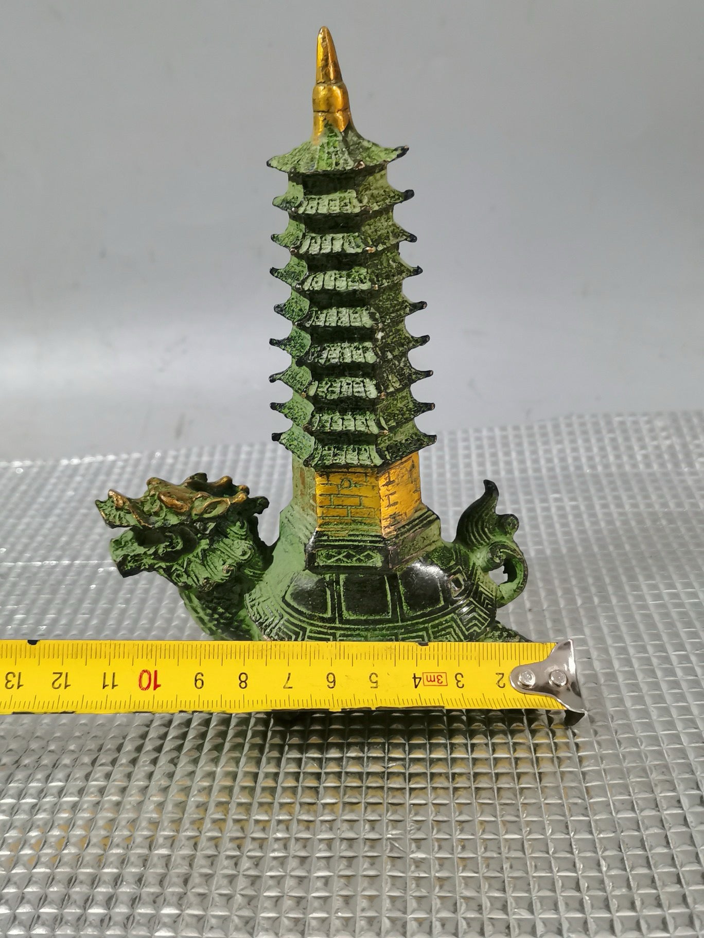 Bronze Dragon Turtle Wenchang Pagoda Dragon Turtle Nine Layer Ornament