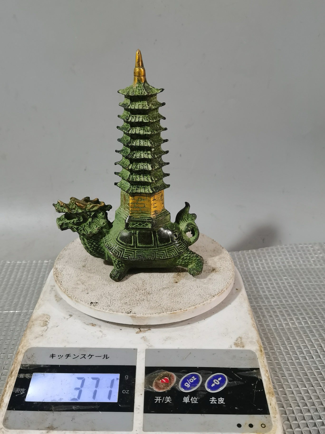 Bronze Dragon Turtle Wenchang Pagoda Dragon Turtle Nine Layer Ornament