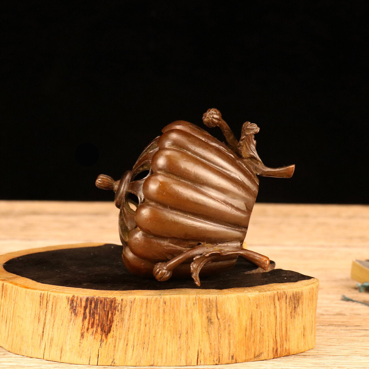 Chinese antique pumpkin incense burner