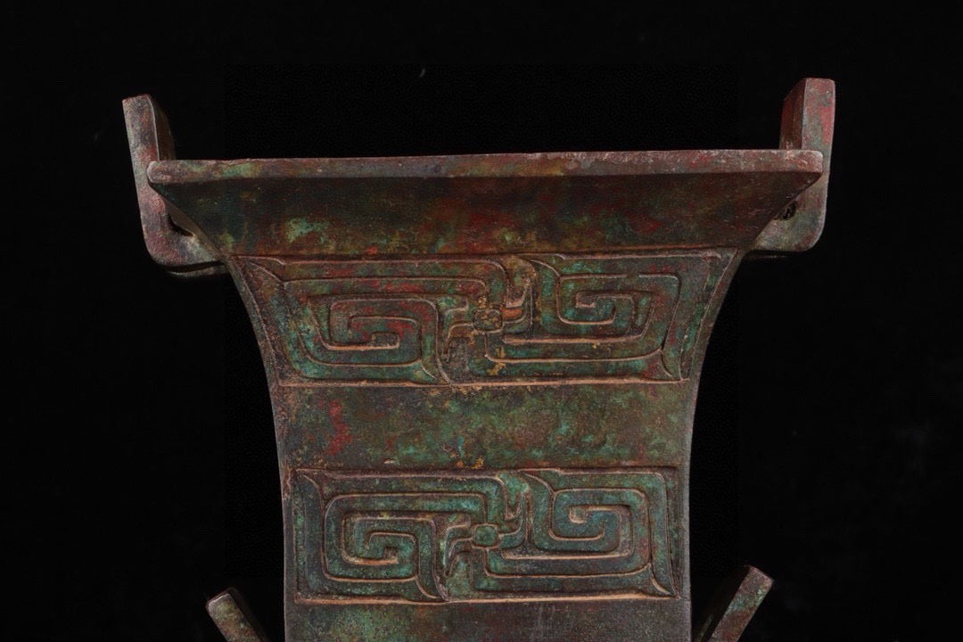 Chinese antique bronze double-layer steaming