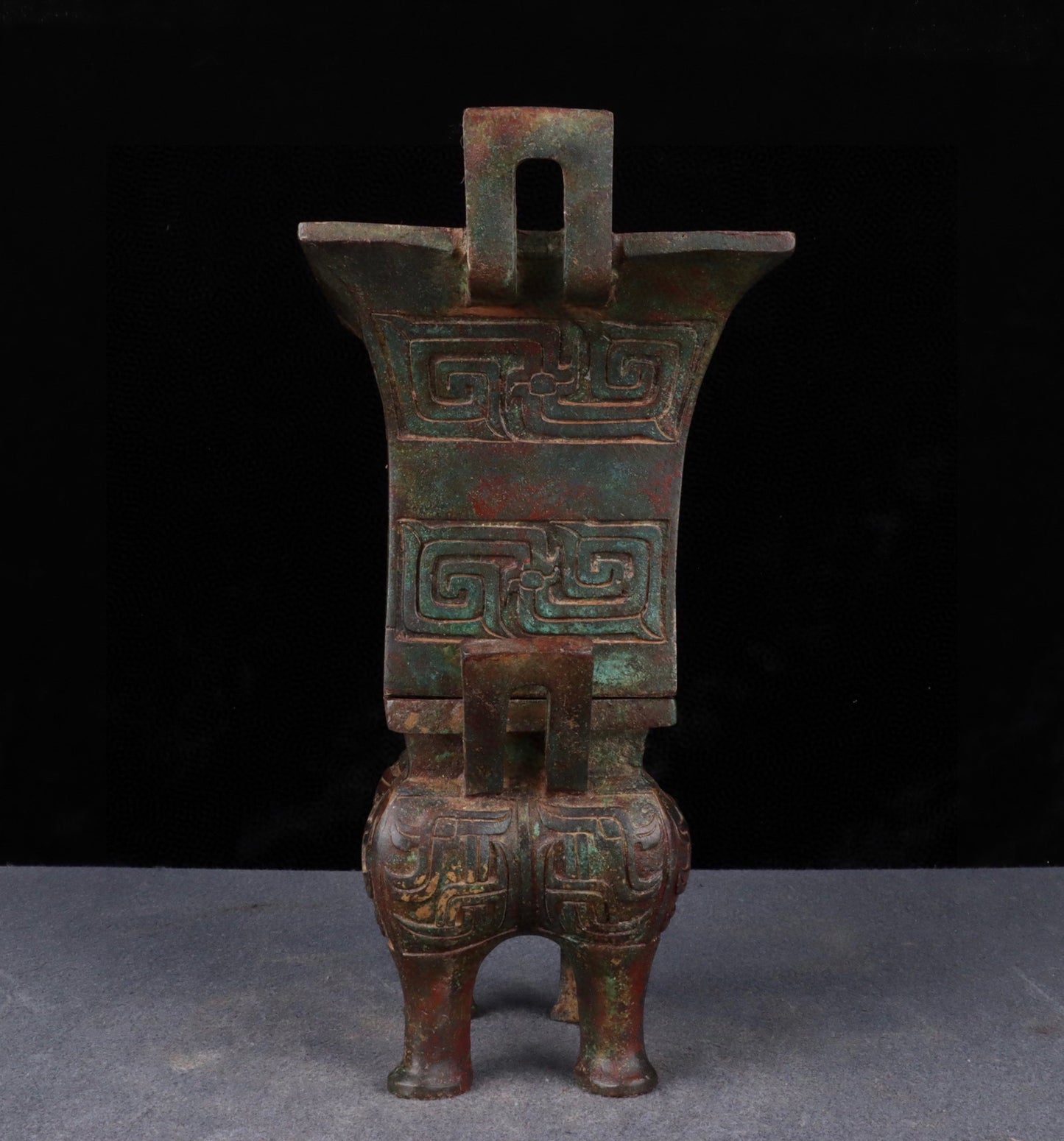 Chinese antique bronze double-layer steaming