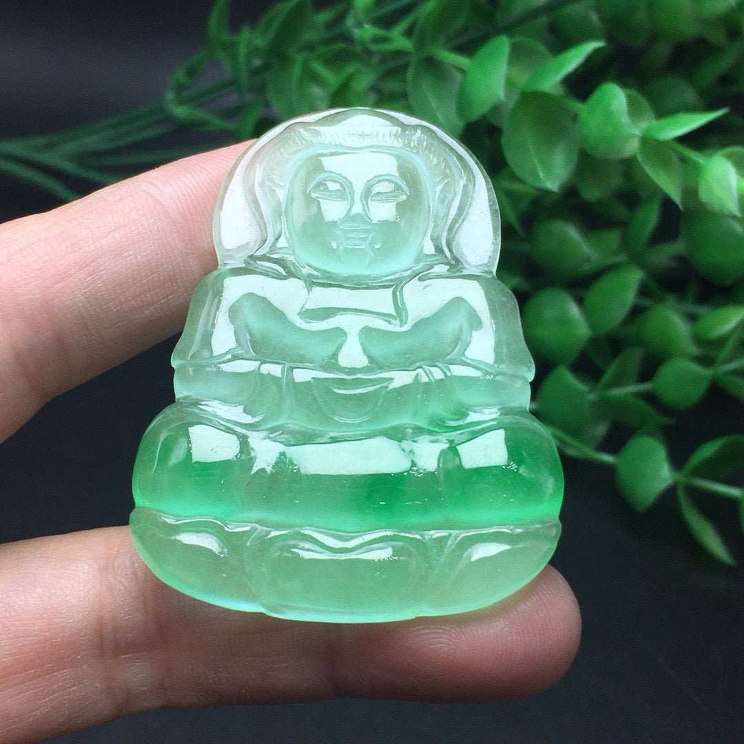 Ice round bead jade bracelet