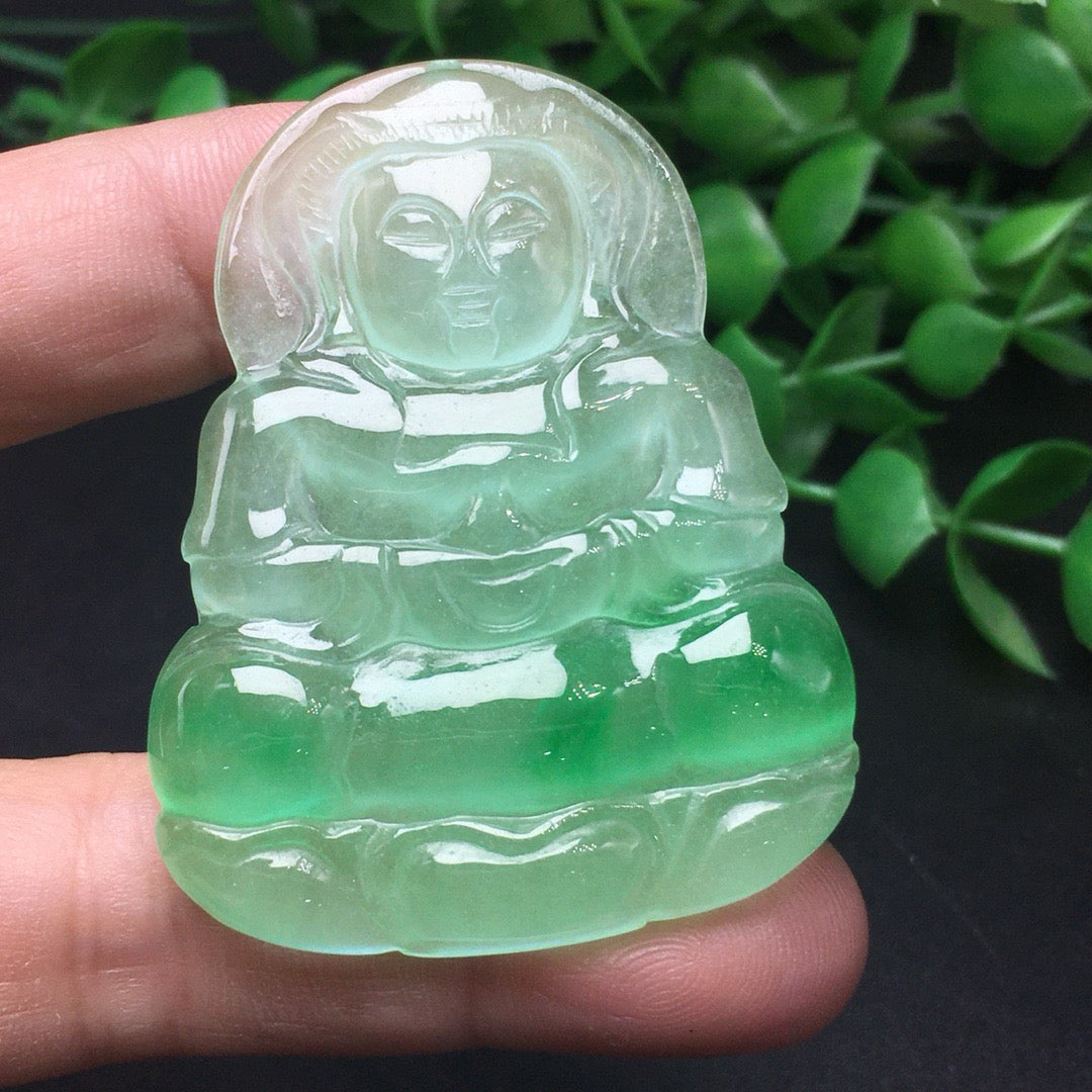 Ice round bead jade bracelet