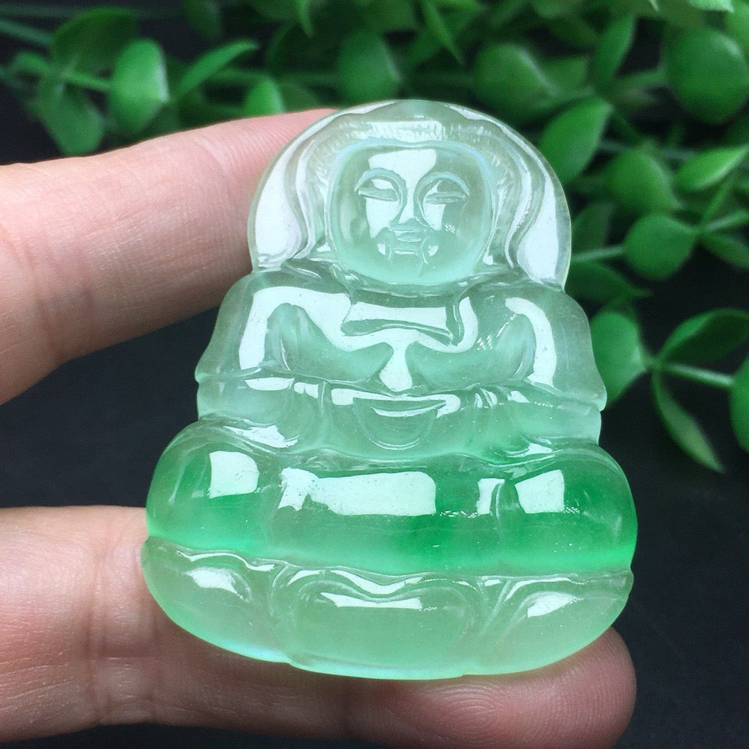 Ice round bead jade bracelet
