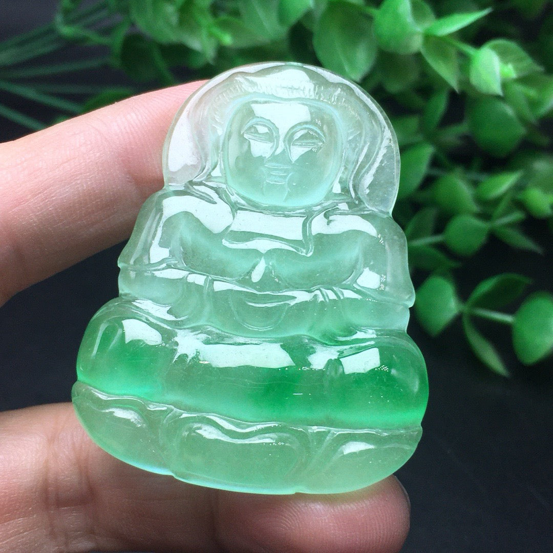 Ice round bead jade bracelet