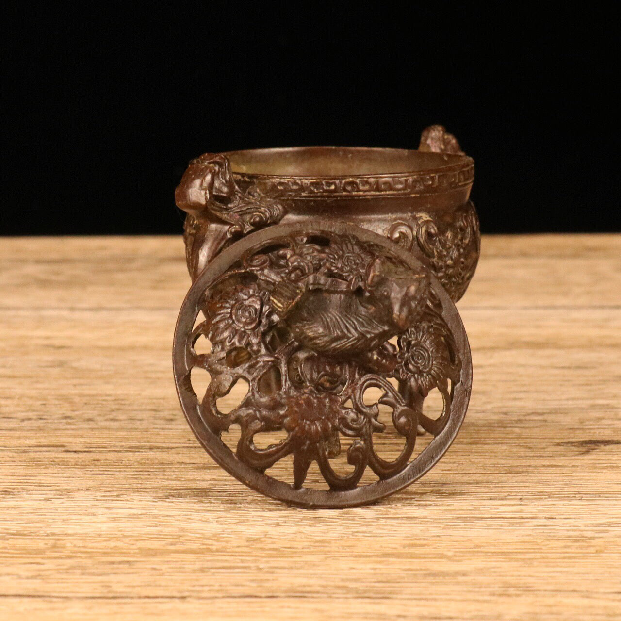 Chinese antique three legged incense burner