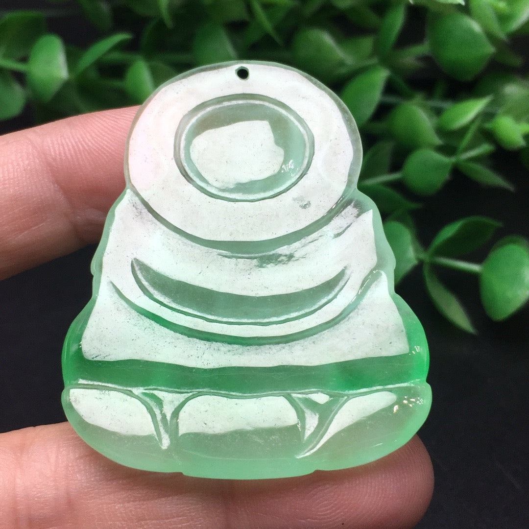 Ice round bead jade bracelet